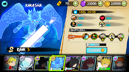 Stickman Ninja Fight mod apk unlock all characters unlimited money  3.9 screenshot 4