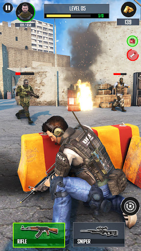 Commando Action Shooting Games mod apk download  1.6 screenshot 1