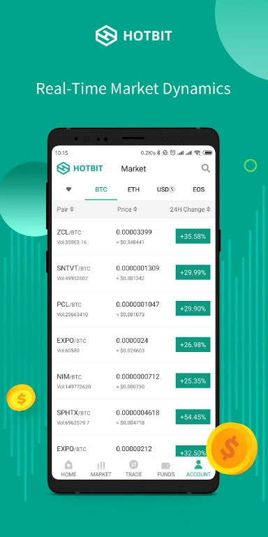 Hotbit App Download for Android  1.4.33 screenshot 2