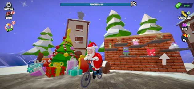 Santa Bike Master Apk Download for Android  1.0.2 screenshot 4
