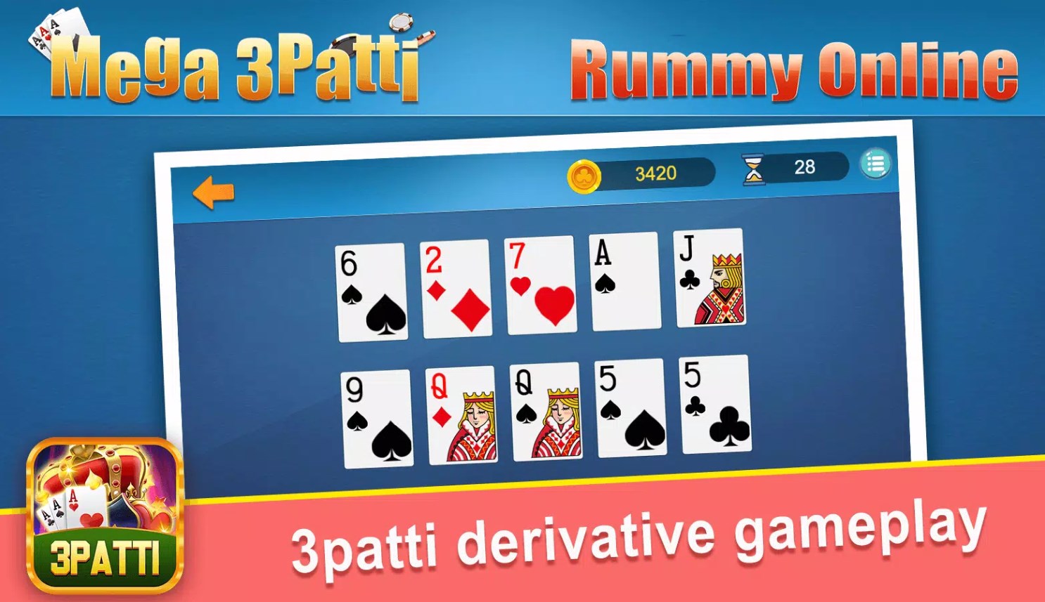 Mega 3Patti Rummy Online apk download for android  1.0.2 screenshot 1