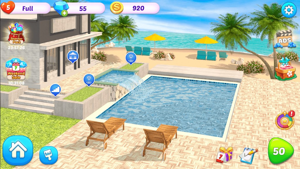 Home Design Paradise Makeover apk download  0.9 screenshot 3