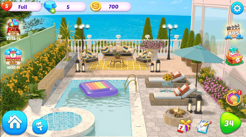 Home Design Paradise Makeover apk download  0.9 screenshot 4