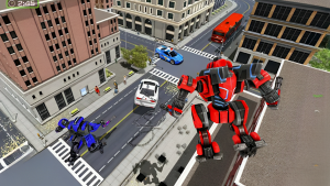 Police Robot Transform Car War game apkͼƬ1