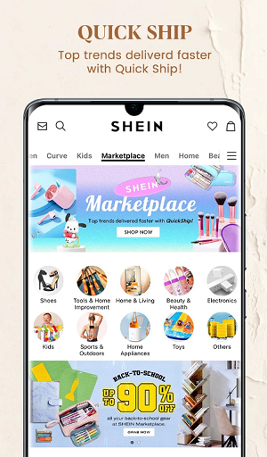 Shein shopping clearance apps