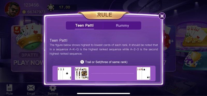 Teen Patti Star India Game apk  1.8 screenshot 1