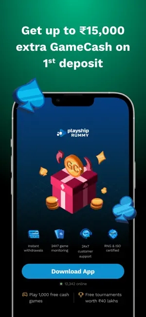 Playship Rummy Cash Rummy Apk Download  1.0 screenshot 3