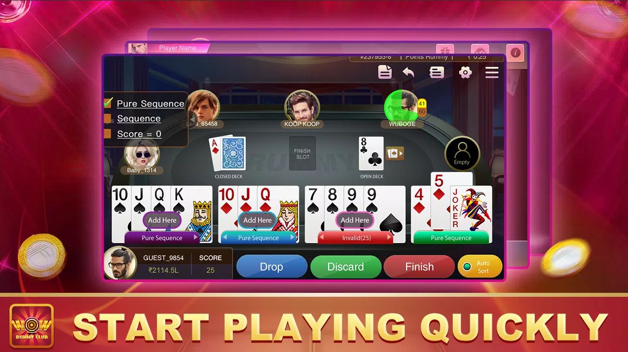 Wow Rummy Club apk download new version 2023  1.0.0 screenshot 3