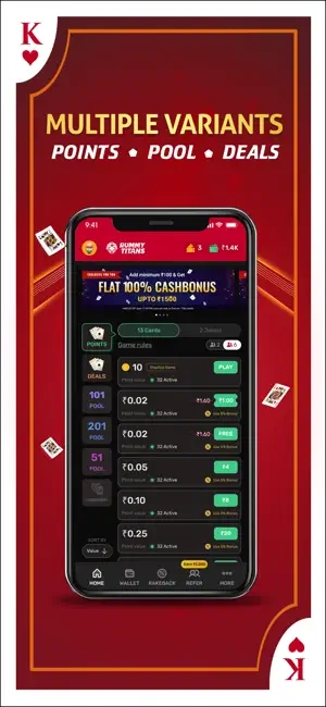 RummyTitans Play Cash Rummy Apk Download for Android  1.3.0 screenshot 3