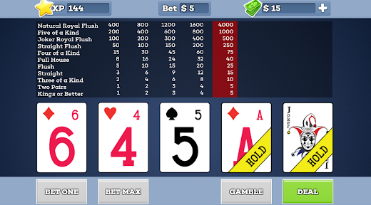 Joker Wild Video Poker Apk Free Download  1.5.4 screenshot 3