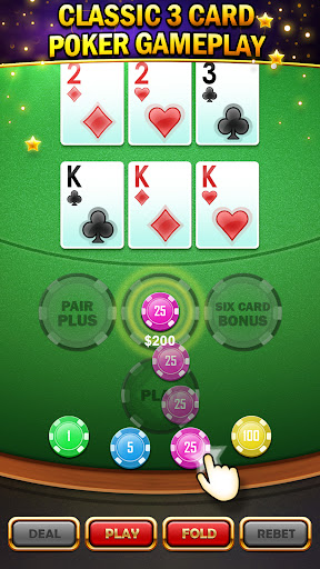 Three Card Poker Casino apk download for android  1.0 screenshot 1