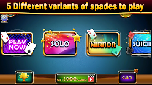 Spades classic card offline apk download latest version  1.0 screenshot 4