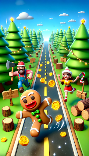 Gingerbread Man escape 3D mod apk unlimited money  2024.2 screenshot 3