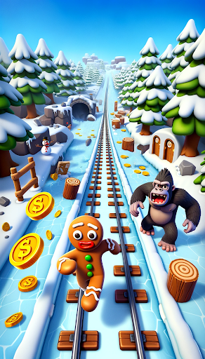 Gingerbread Man escape 3D mod apk unlimited money  2024.2 screenshot 2