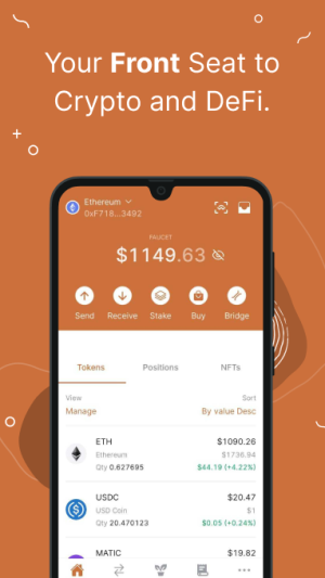 Frontier Crypto & DeFi Wallet App Download for AndroidͼƬ1