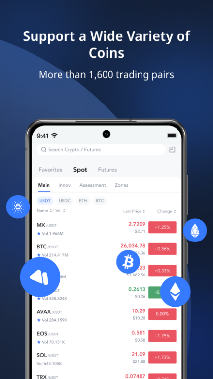 MEXC Global BTC ETH Gamefi app for android download   1.0 screenshot 3