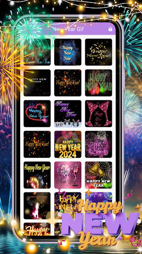 New Year 2024 gif and Wishes App Free Download for AndroidͼƬ1