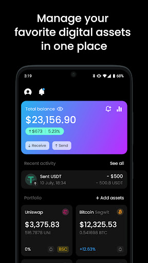 Noone Crypto Wallet app Download for Android  1.9.0 screenshot 2