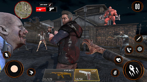 Zombie War 3D Zombie Games mod apk unlimited money  1.8 screenshot 1