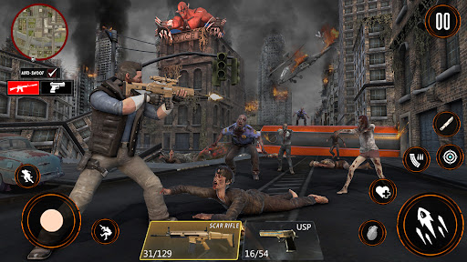 Zombie War 3D Zombie Games mod apk unlimited money  1.8 screenshot 3