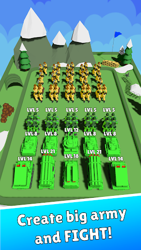 Merge Little Army Men mod apk unlimited money  0.5 screenshot 5