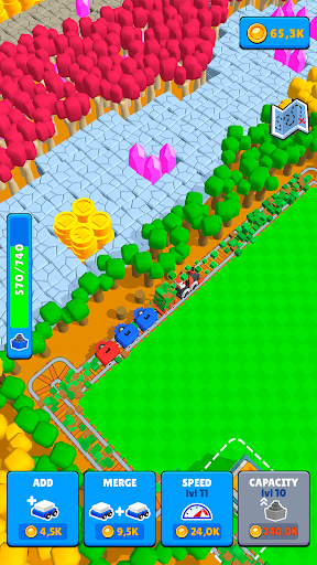 Train Miner Idle Railway Game mod apk unlimited money no ads  1.6.3 screenshot 1