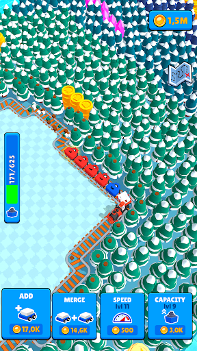 Train Miner Idle Railway Game mod apk unlimited money no ads  1.6.3 screenshot 3