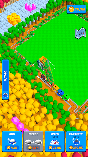Train Miner Idle Railway Game mod apk unlimited money no ads  1.6.3 screenshot 2