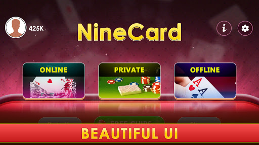 Nine Card Brag Kitti mod apk unlimited money  1.13 screenshot 2