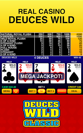 Deuces Wild Classic Casino V mod apk unlimited money  1.2.1 screenshot 1