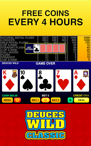 Deuces Wild Classic Casino V mod apk unlimited money  1.2.1 screenshot 2