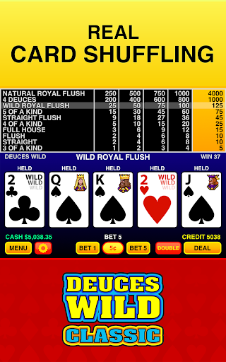 Deuces Wild Classic Casino V mod apk unlimited money  1.2.1 screenshot 5