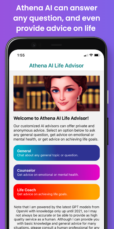 Athena AI Life AdvisorGPT Mod Apk Download  v3.5.3 screenshot 3