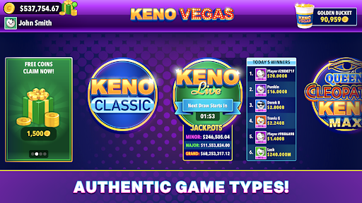 Keno Vegas Casino Games Apk Download for Android  1.6.2 screenshot 1
