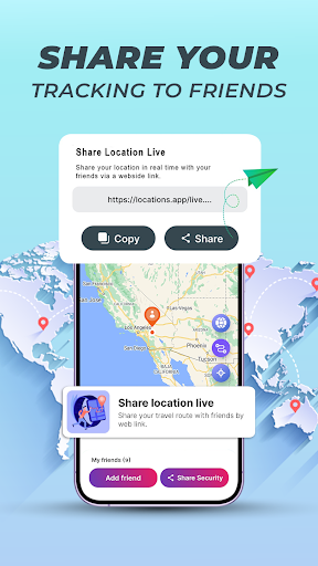 GPS Live Location Share mod apk premium unlocked  11.23 screenshot 3
