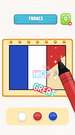 Flag Painting Puzzle Mod Apk Unlocked All Levels No Ads  v1.8 screenshot 1