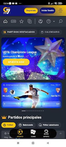 Gana777 Apuestas y Casino Apk Download for Android  1.0 screenshot 2