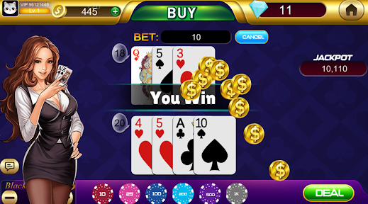 Blackjack Offline Earn BTC Apk Download Latest Version  1.0 screenshot 1