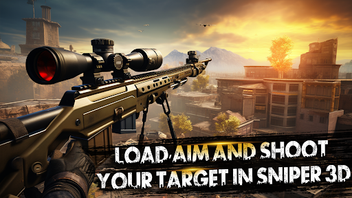 Sniper 3D Gun Shooting Games mod apk unlimited money and diamonds  1.0.4 screenshot 4