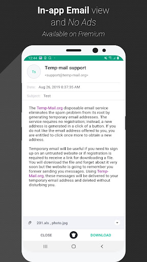 Temp Mail mod apk premium unlocked no ads download  v3.40 screenshot 1