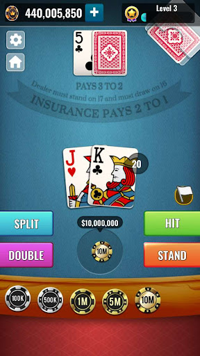 Blackjack 21 Classic Casino Apk Download for Android  1.1 screenshot 1