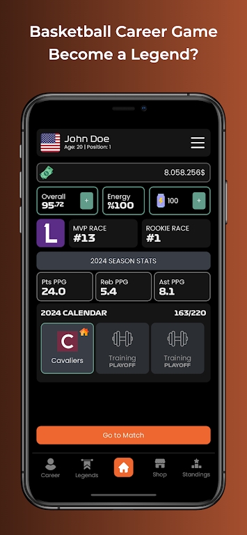 Basketball Career Game app download latest version  1.2 screenshot 1