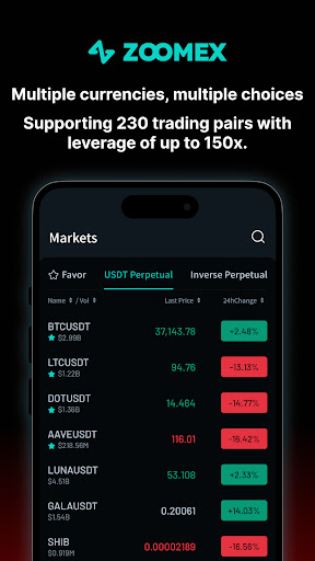 ZOOMEX Trade&Invest Bitcoin App Download Free  v3.5.5 screenshot 1