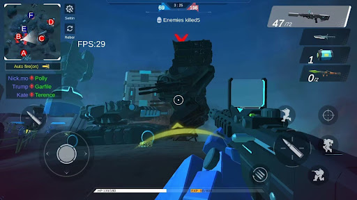 Robot War Warfare PVP Game Mod Apk Unlimited Money  4.0 screenshot 3