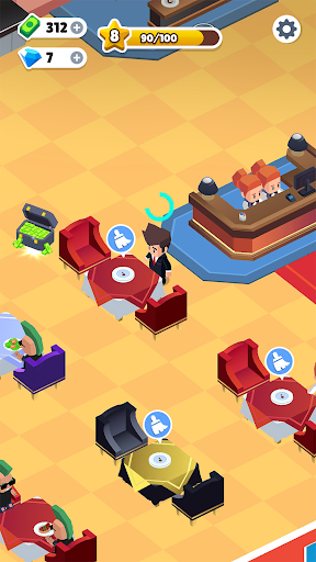 Dream Restaurant Tycoon Game Mod Apk Unlimited Money and Gems  1.3.0 screenshot 4