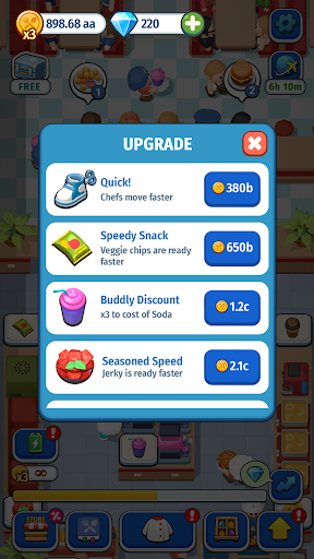 Foodventure Inc Mod Apk Unlimited Money and Gems  00.01.68 screenshot 3