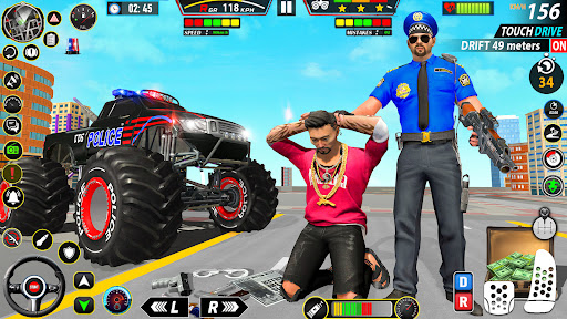 Police Monster Truck Car Games mod apk no ads  3.0.13 screenshot 4
