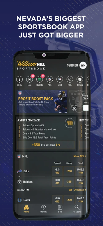 William Hill Nevada Sportsbook App Download Latest Version  v7.10.0 screenshot 1