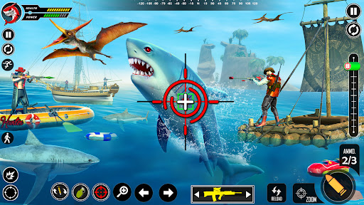 Shark Attack FPS Sniper Game mod apk no ads  1.0.45 screenshot 1