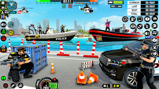 Police Boat Chase Crime Games mod apk unlocked everything  1.0.16 screenshot 4